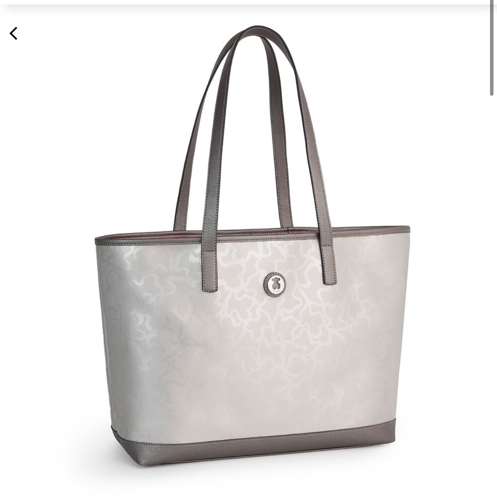 Tous Elegant Gray Tote Bag